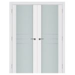 Nova Triplex 006 Soft White Laminated Modern Interior Door