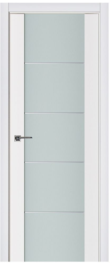 Nova Triplex 007 Soft White Laminated Modern Interior Door