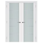 Nova Triplex 007 Soft White Laminated Modern Interior Door