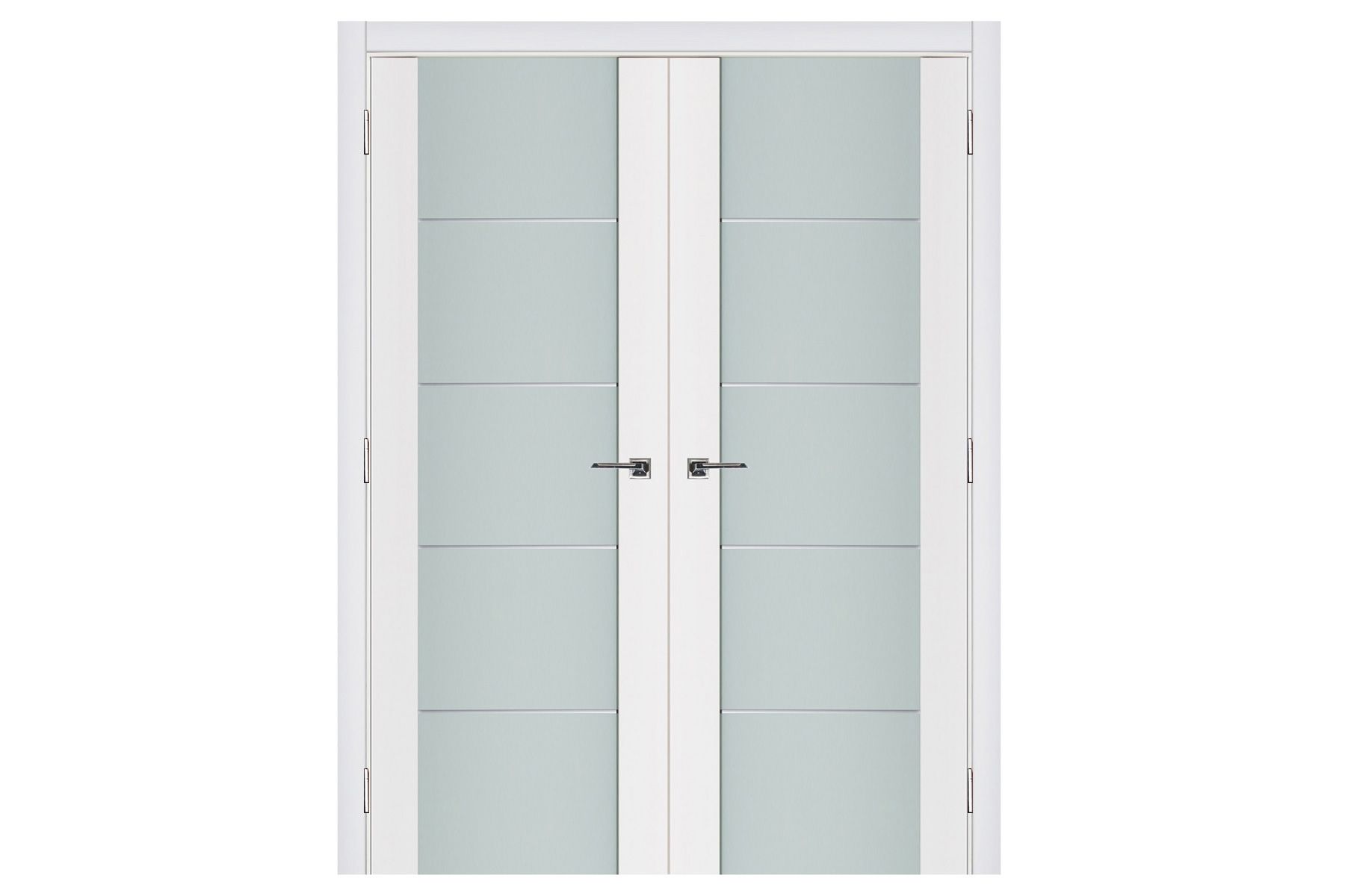 Nova Triplex 007 Soft White Laminated Modern Interior Door