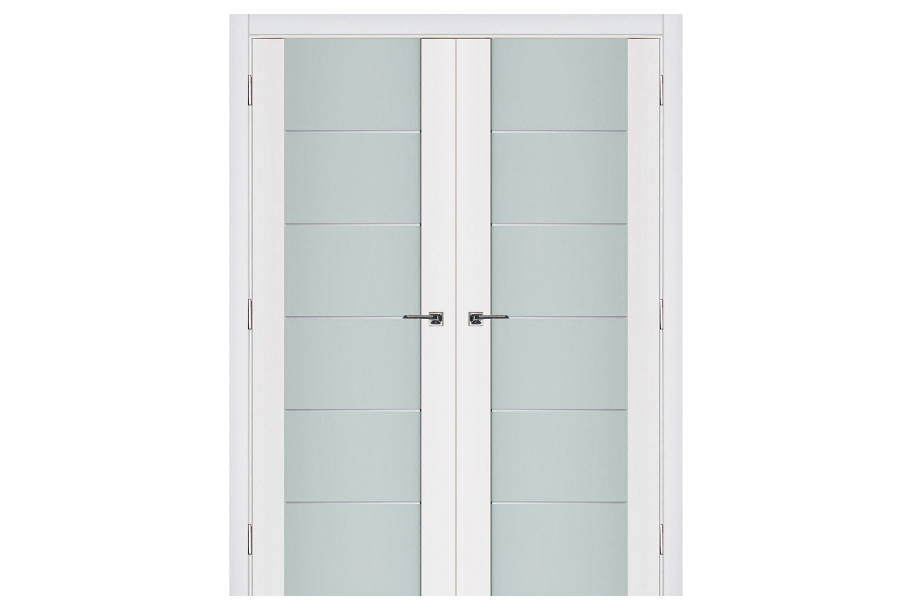 Nova Triplex 008 Soft White Laminated Modern Interior Door