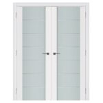 Nova Triplex 009 Soft White Laminated Modern Interior Door