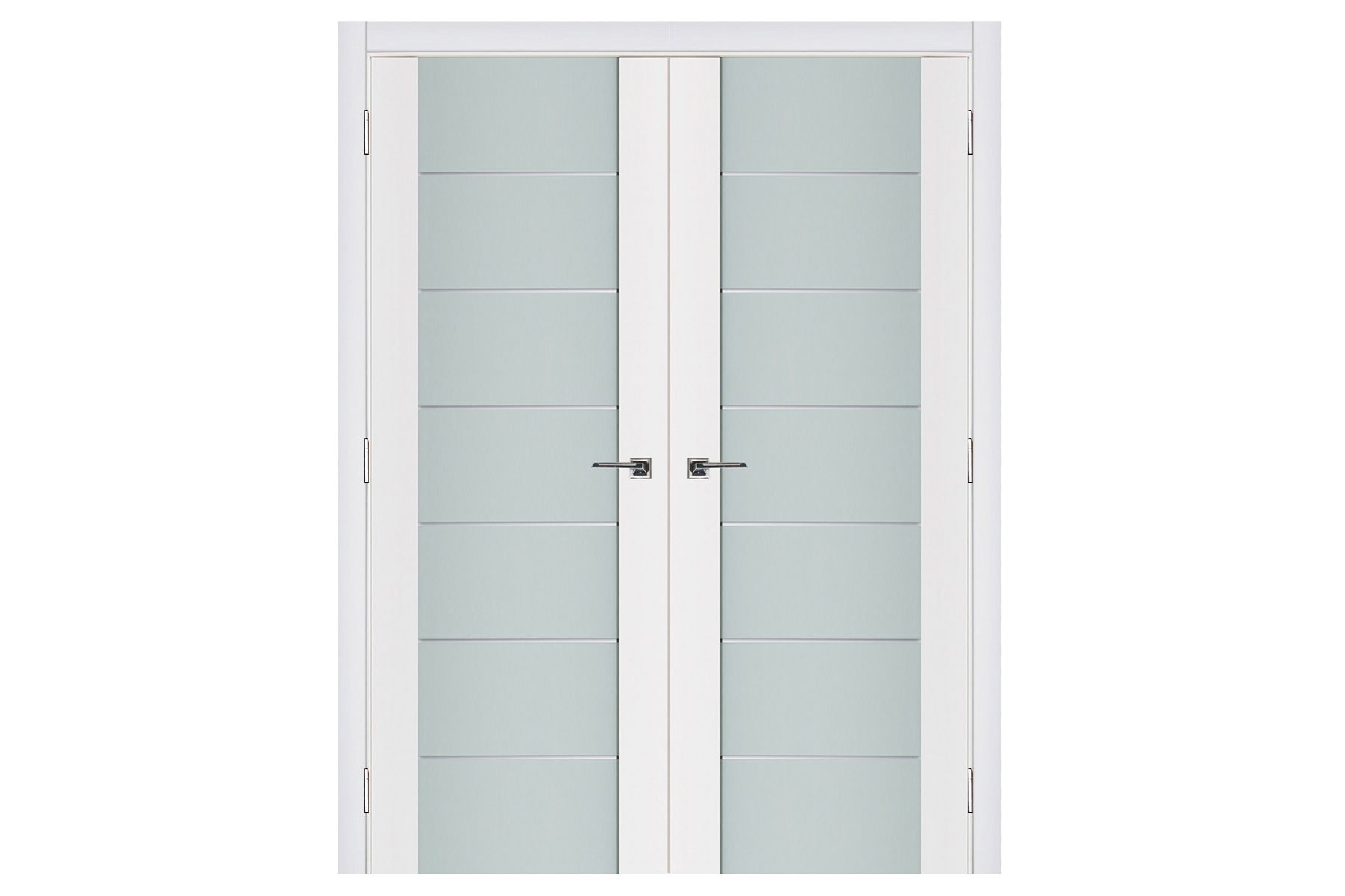 Nova Triplex 009 Soft White Laminated Modern Interior Door