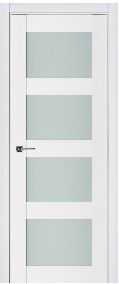 Nova Triplex 021 Soft White Laminated Modern Interior Door