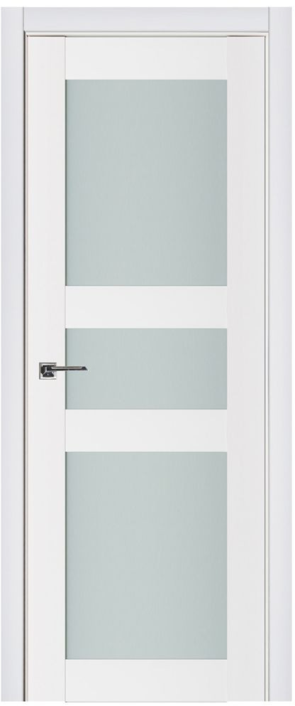 Nova Triplex 029 Soft White Laminated Modern Interior Door