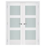 Nova Triplex 058 Soft White Laminated Modern Interior Door