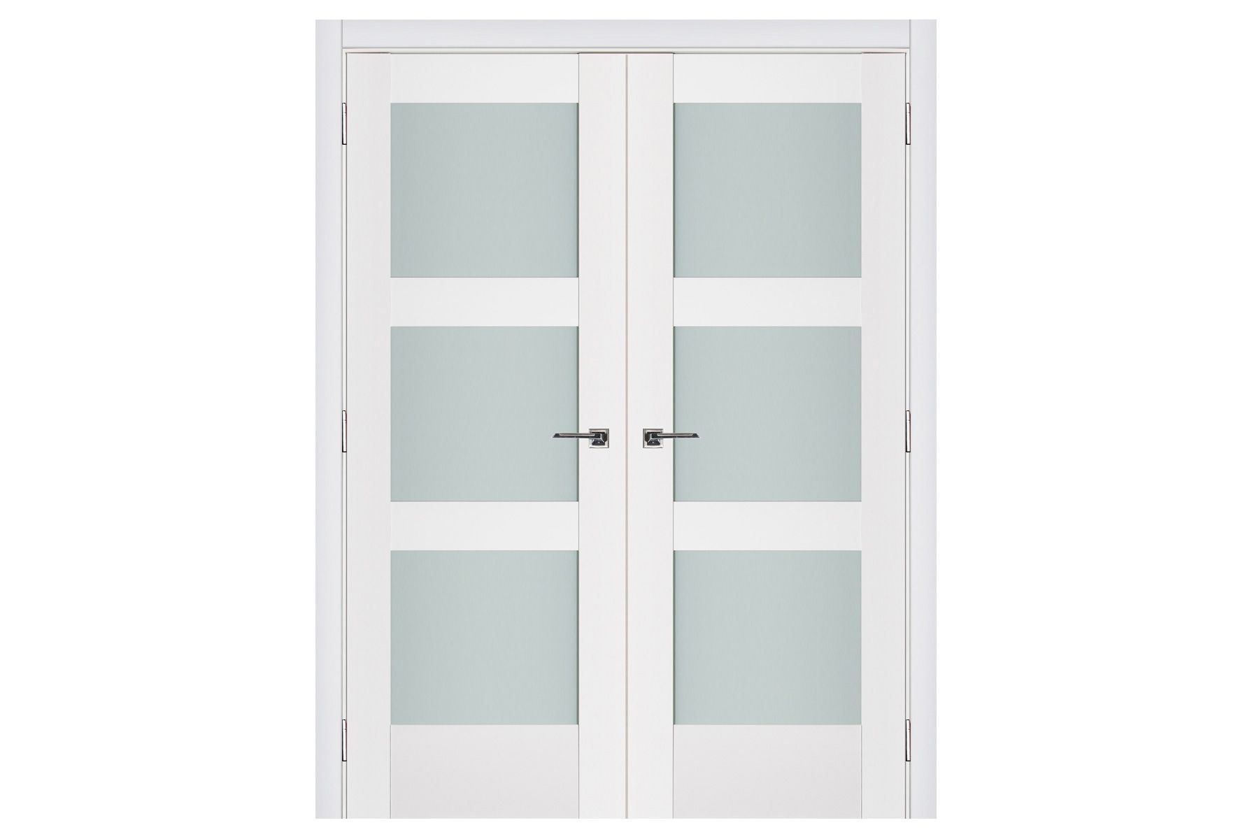 Nova Triplex 058 Soft White Laminated Modern Interior Door