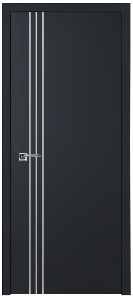 Nova Glam G-Pro 004 Soft Black Laminated Modern Interior Door