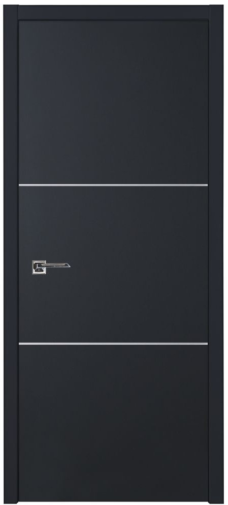Nova Glam G-Pro 006 Soft Black Laminated Modern Interior Door