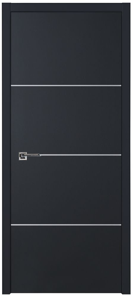 Nova Glam G-Pro 009 Soft Black Laminated Modern Interior Door