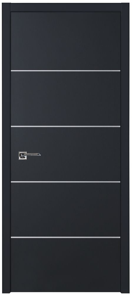Nova Glam G-Pro 010 Soft Black Laminated Modern Interior Door