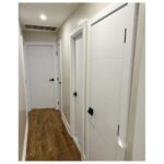 Nova Graffiti Soft White Laminated Modern Interior Door