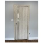 Nova HG-002V Light Aloe Wood Laminated Modern Interior Door