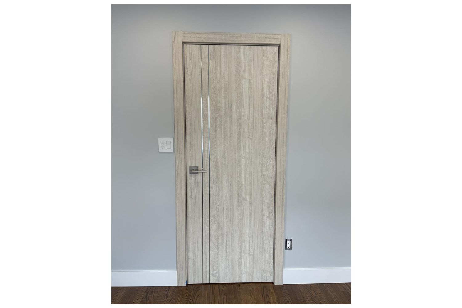 Nova HG-002V Light Aloe Wood Laminated Modern Interior Door