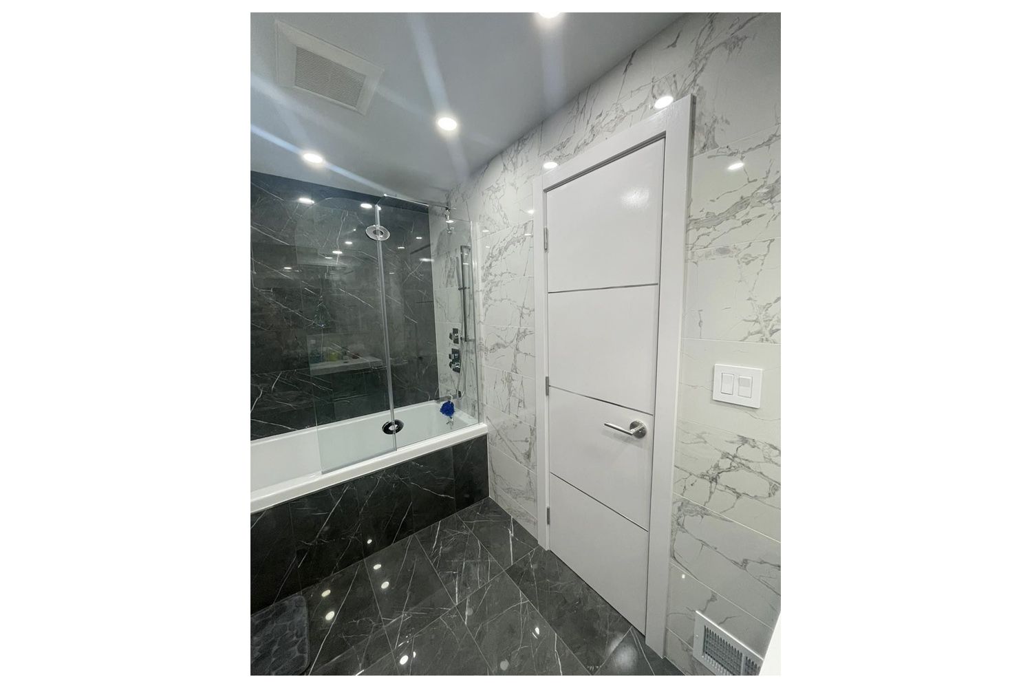 Nova HG008 White Drawing Laminated Modern Interior Door