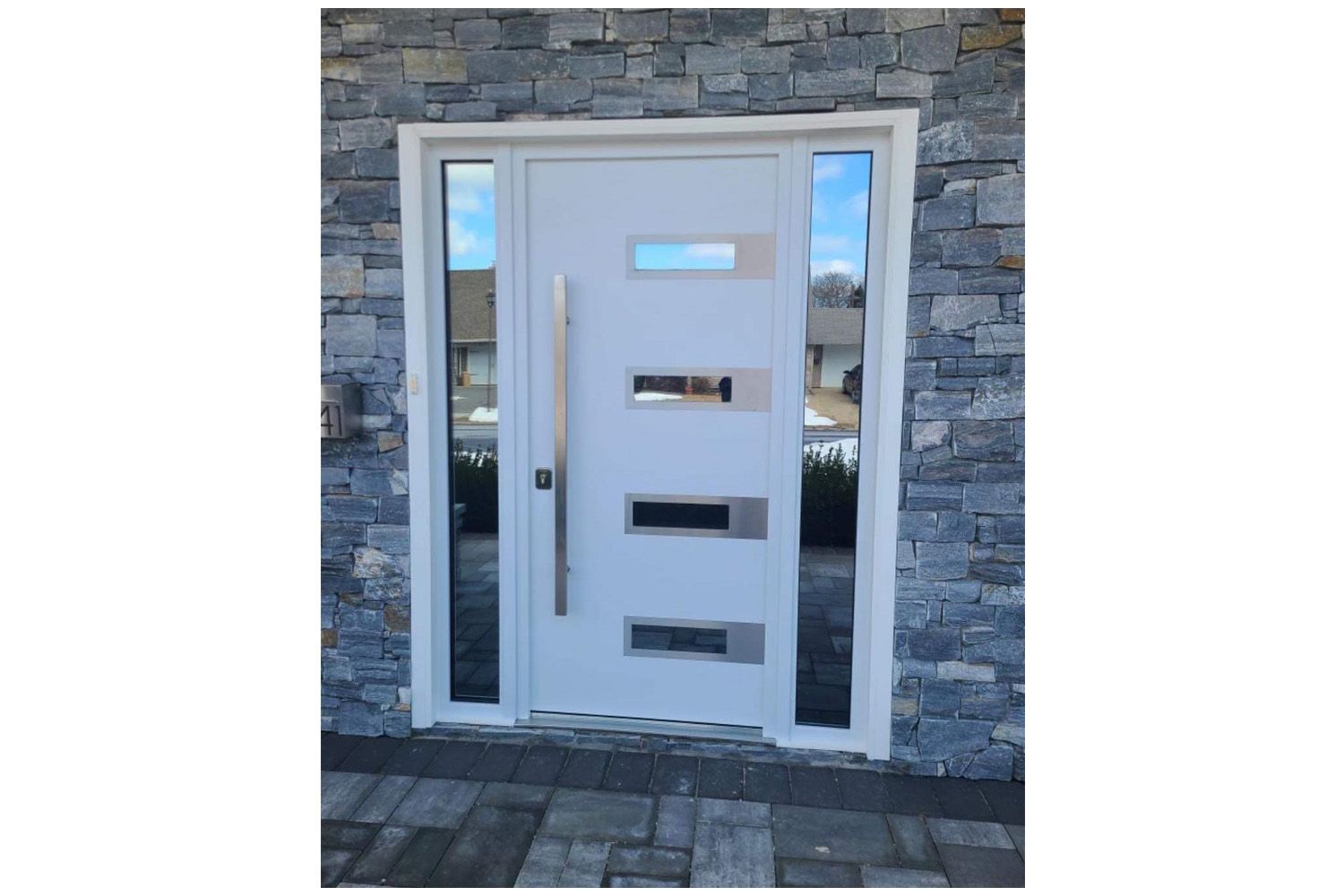 Nova Inox S4 White Modern Exterior Door