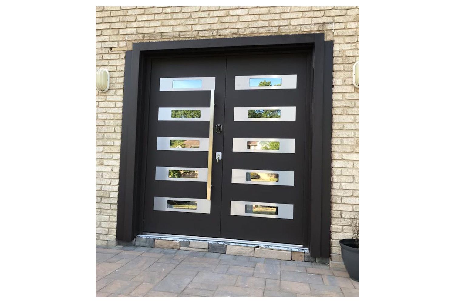 Nova Inox S5 Black Modern Exterior Door