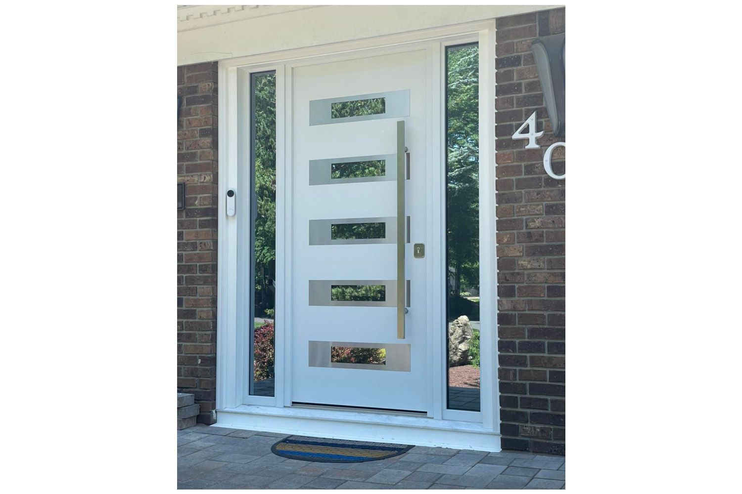 Nova Inox S5 White Modern Exterior Door