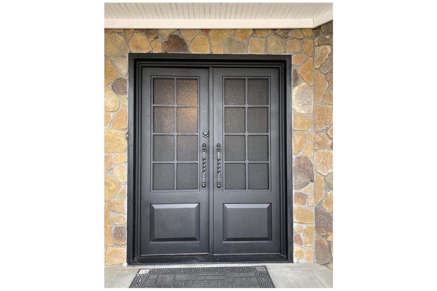 Nova Royal Series Wrought Iron Custom Exterior Door Style 052