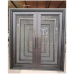 Nova Royal Series Wrought Iron Custom Exterior Door Style 054