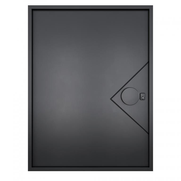 Nova Royal Series Pivot Wrought Iron Custom Exterior Door – Style 002