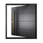 Nova Royal Series Pivot Wrought Iron Custom Exterior Door – Style 012