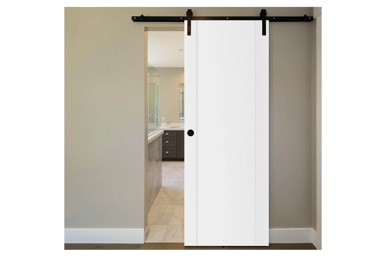 Nova Stile 001 Soft White Laminated Modern Interior Door