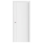 Nova Stile 001 Soft White Laminated Modern Interior Door