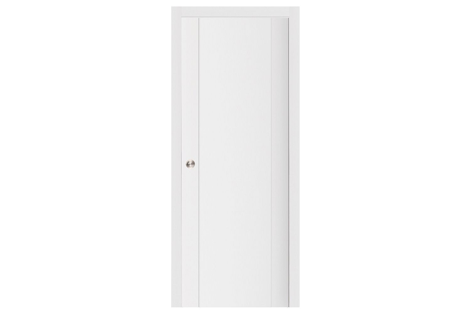 Nova Stile 001 Soft White Laminated Modern Interior Door