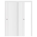 Nova Stile 001 Soft White Laminated Modern Interior Door