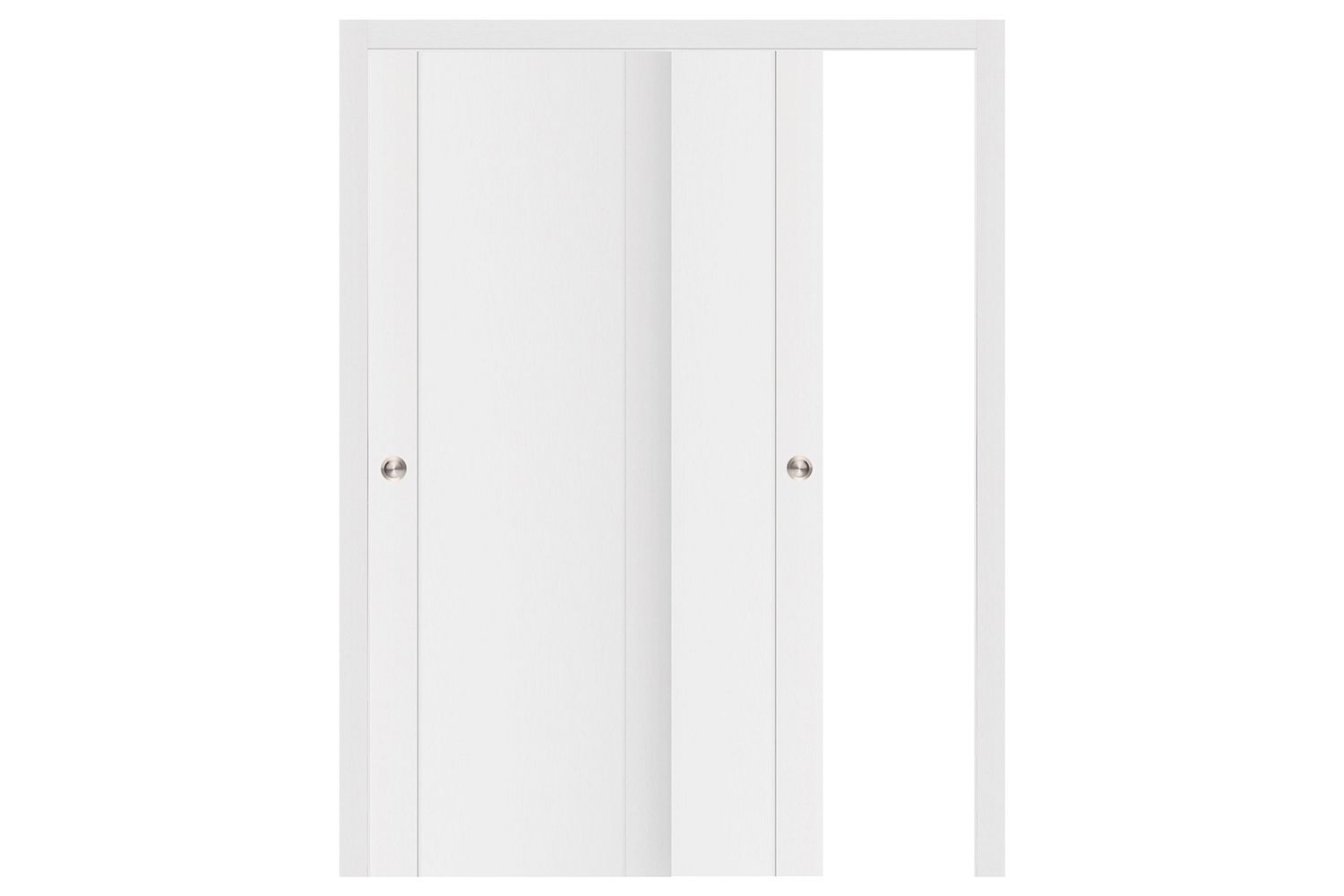 Nova Stile 001 Soft White Laminated Modern Interior Door