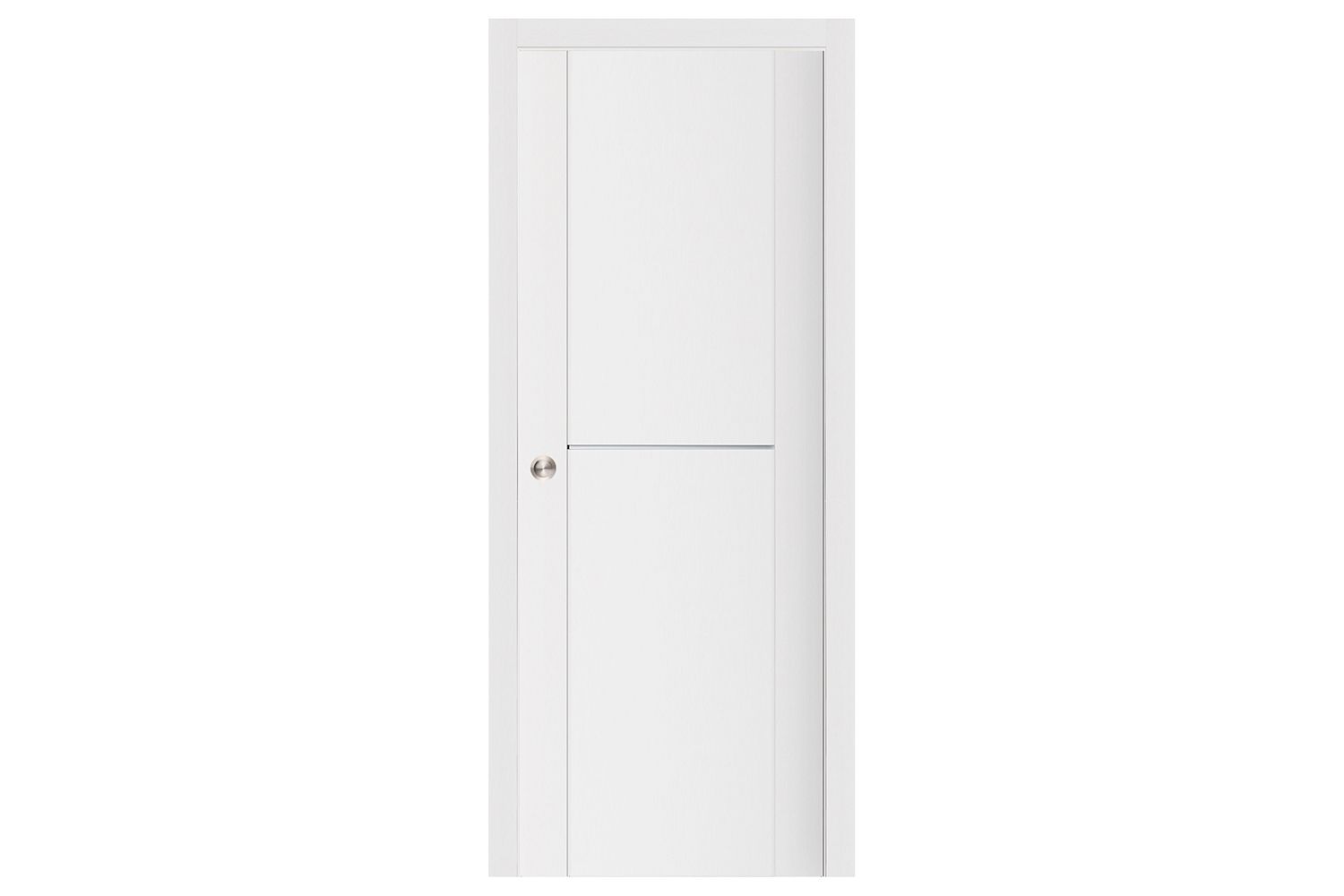 Nova Stile 002 Soft White Laminated Modern Interior Door