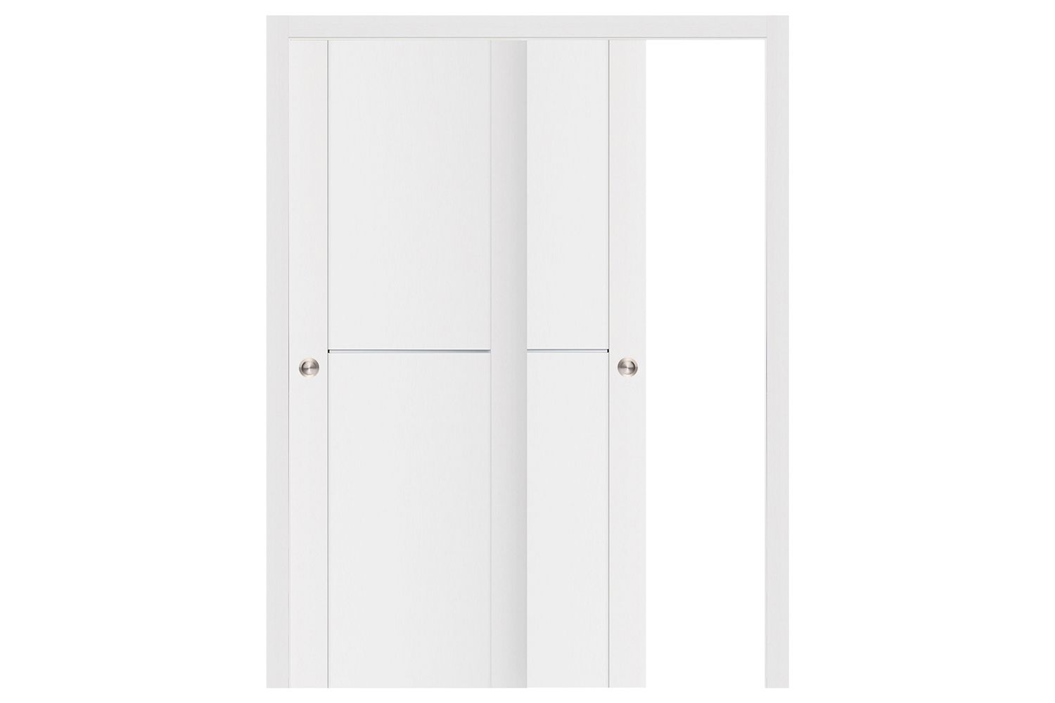 Nova Stile 002 Soft White Laminated Modern Interior Door