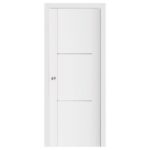 Nova Stile 004 Soft White Laminated Modern Interior Door