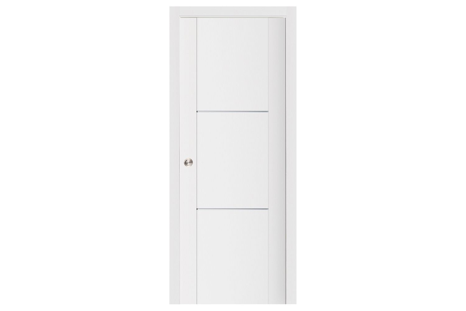 Nova Stile 004 Soft White Laminated Modern Interior Door