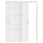 Nova Stile 004 Soft White Laminated Modern Interior Door