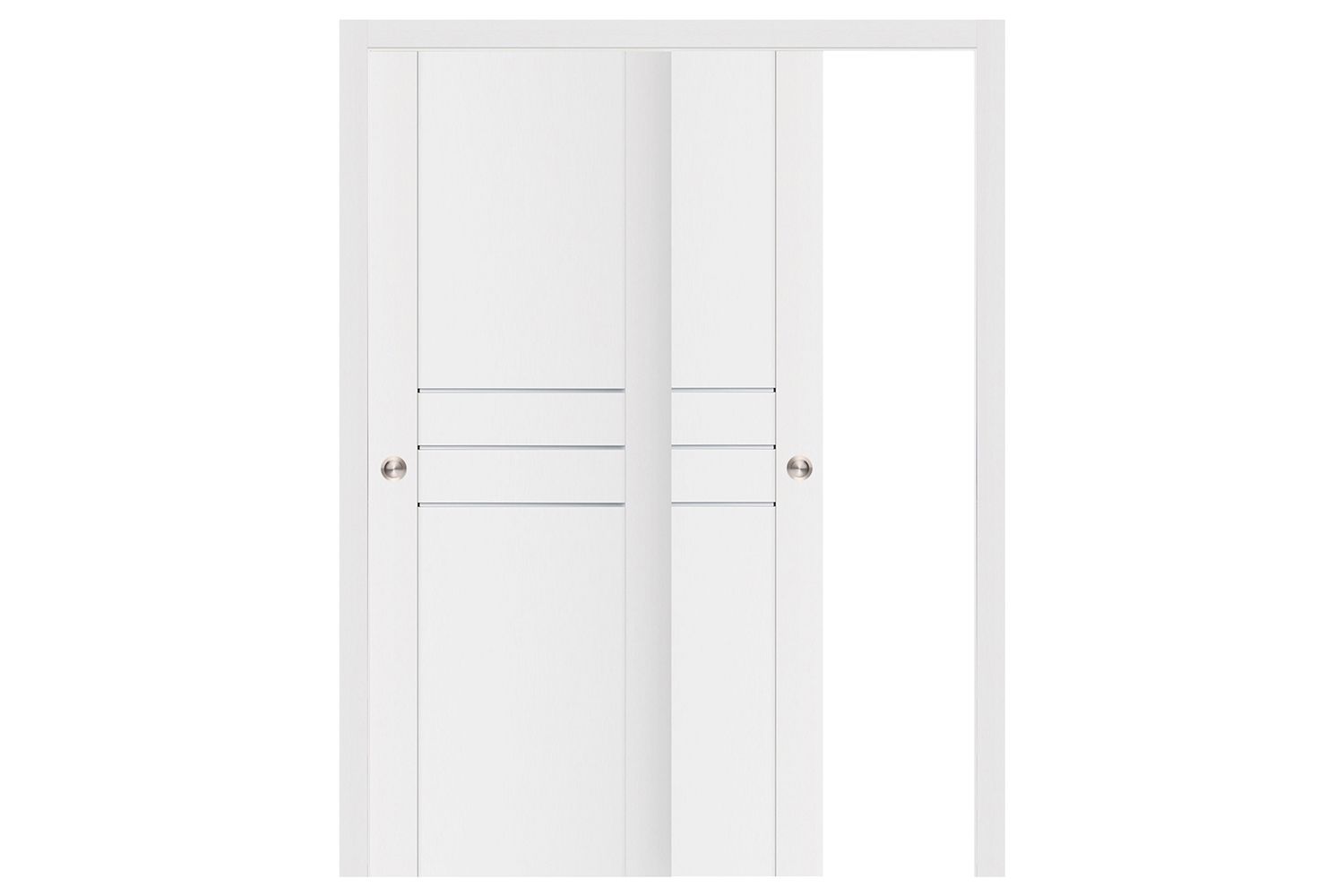 Nova Stile 005 Soft White Laminated Modern Interior Door