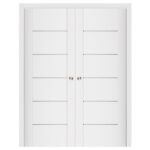 Nova Stile 008 Soft White Laminated Modern Interior Door