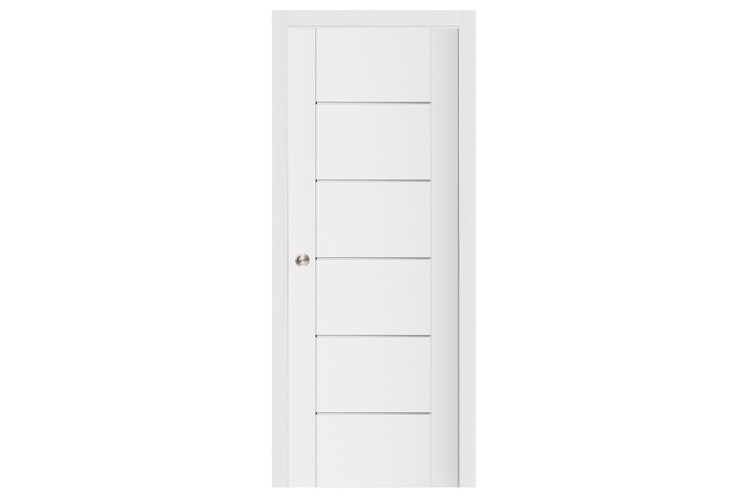 Nova Stile 008 Soft White Laminated Modern Interior Door