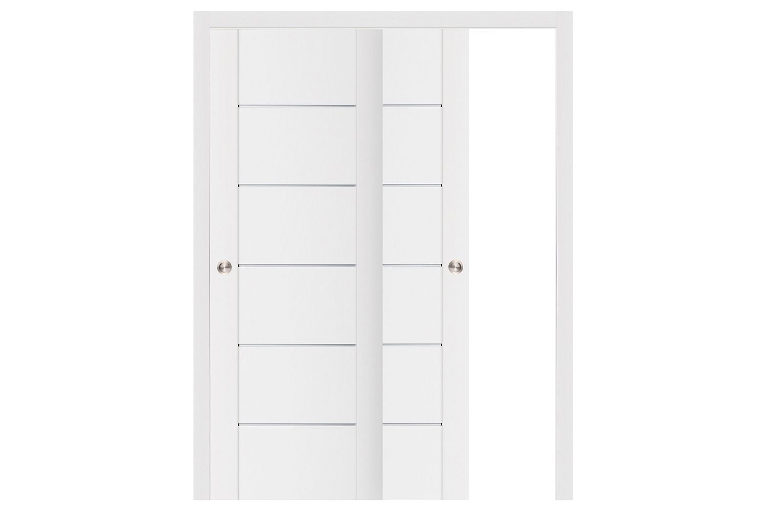 Nova Stile 008 Soft White Laminated Modern Interior Door