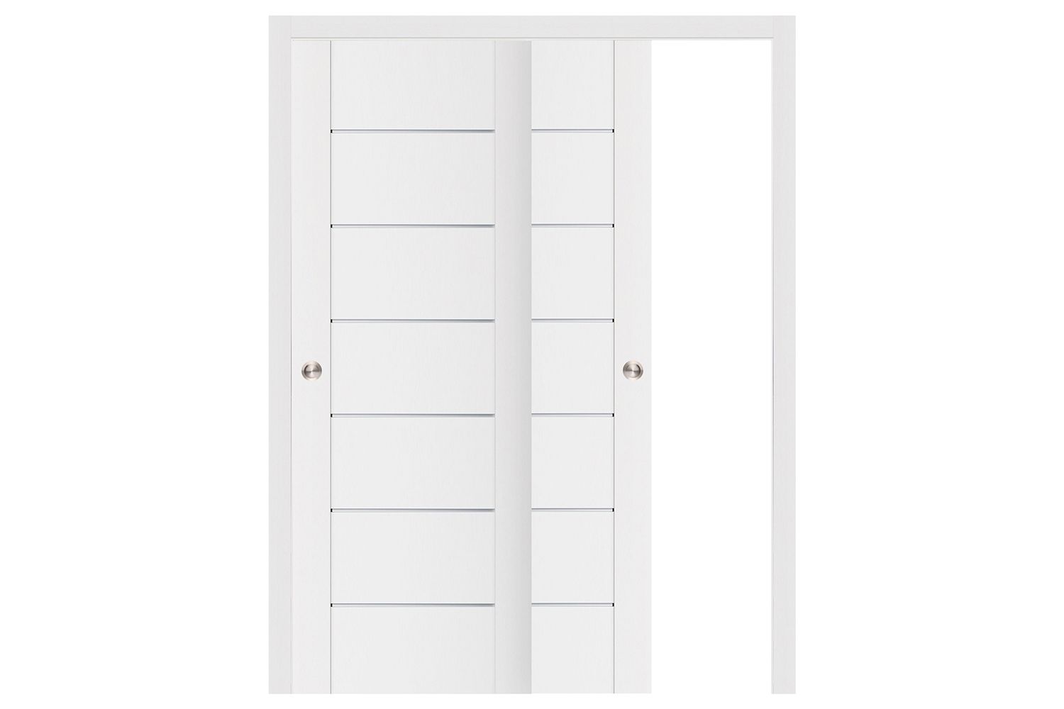 Nova Stile 009 Soft White Laminated Modern Interior Door