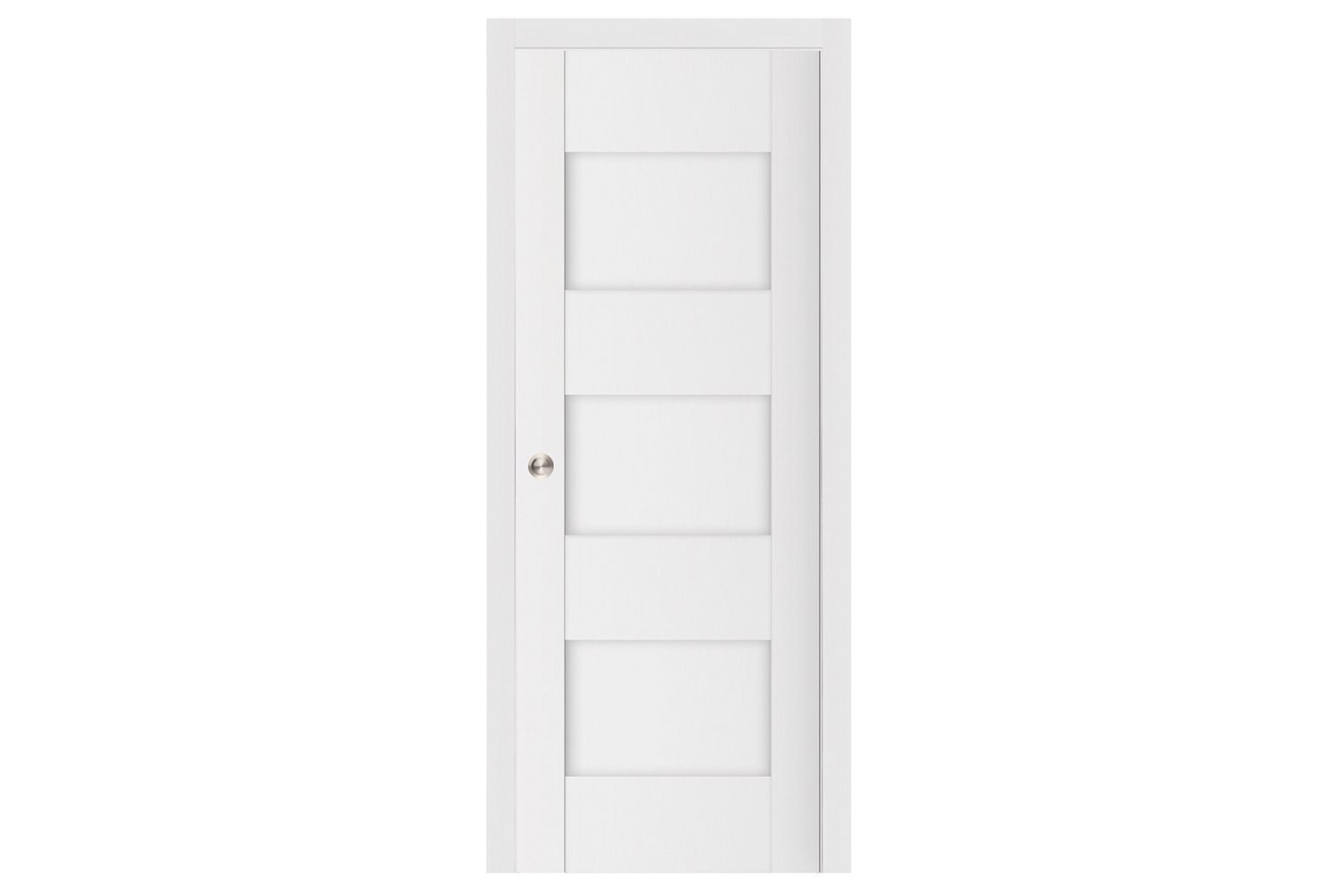 Nova Stile 015 Soft White Laminated Modern Interior Door