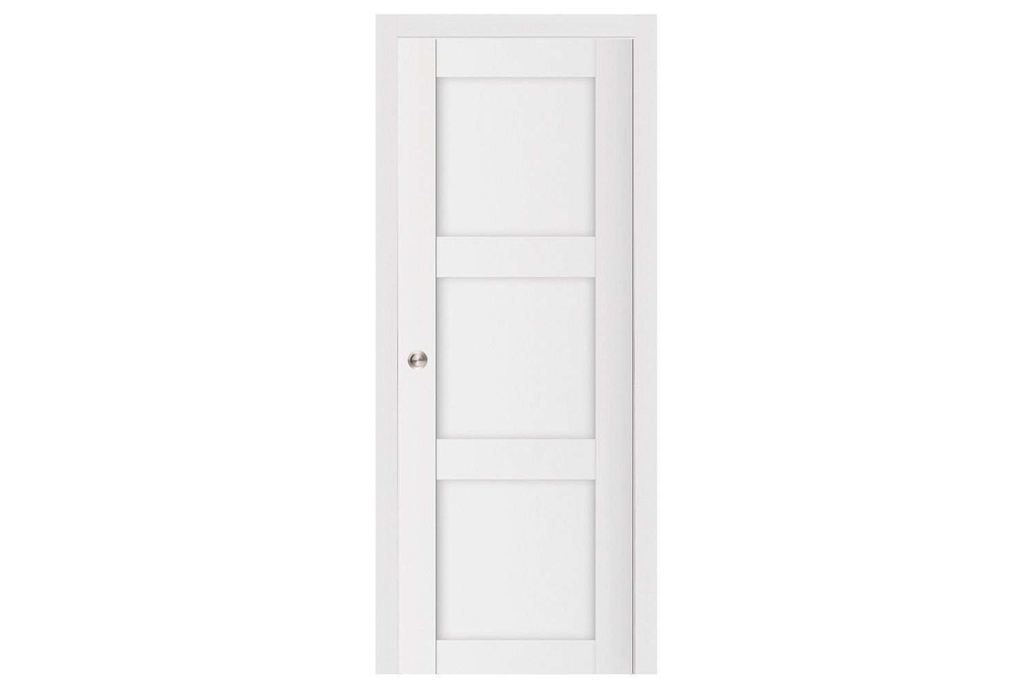 Nova Stile 025 Soft White Laminated Modern Interior Door