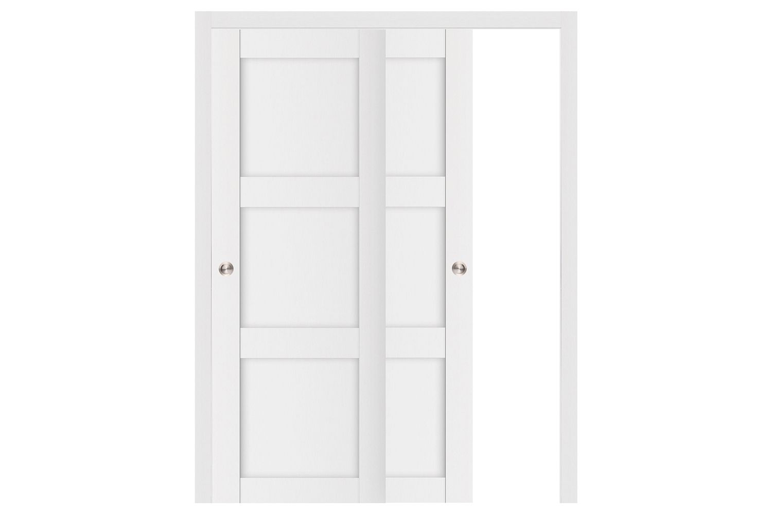 Nova Stile 025 Soft White Laminated Modern Interior Door