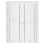 Nova Stile 051 Soft White Laminated Modern Interior Door