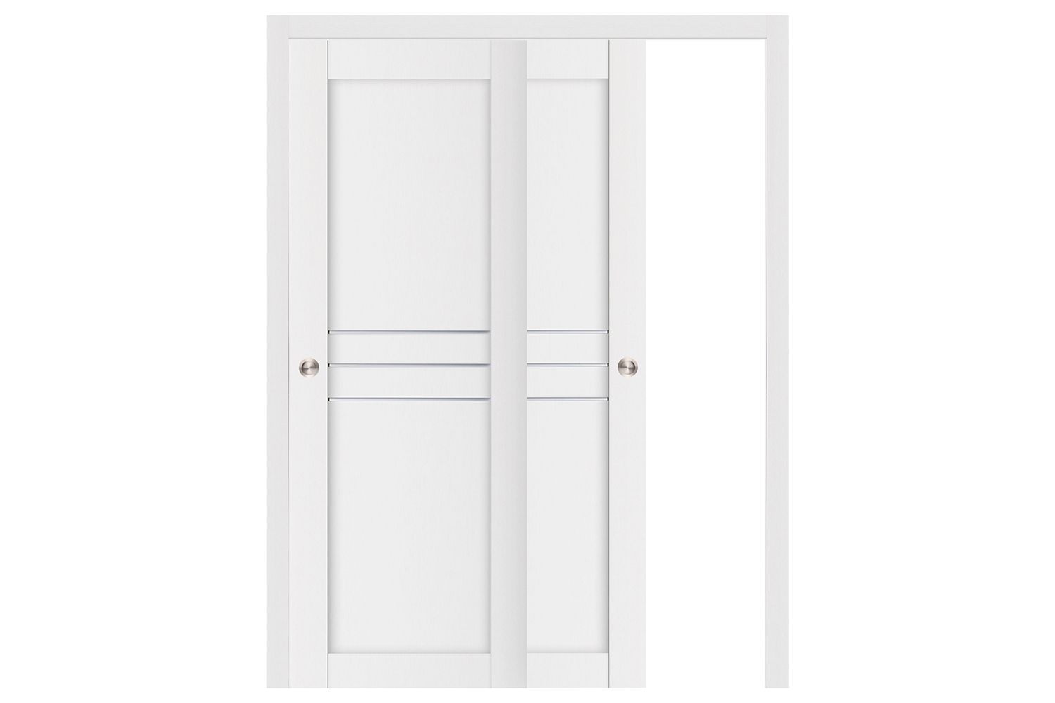 Nova Stile 051 Soft White Laminated Modern Interior Door