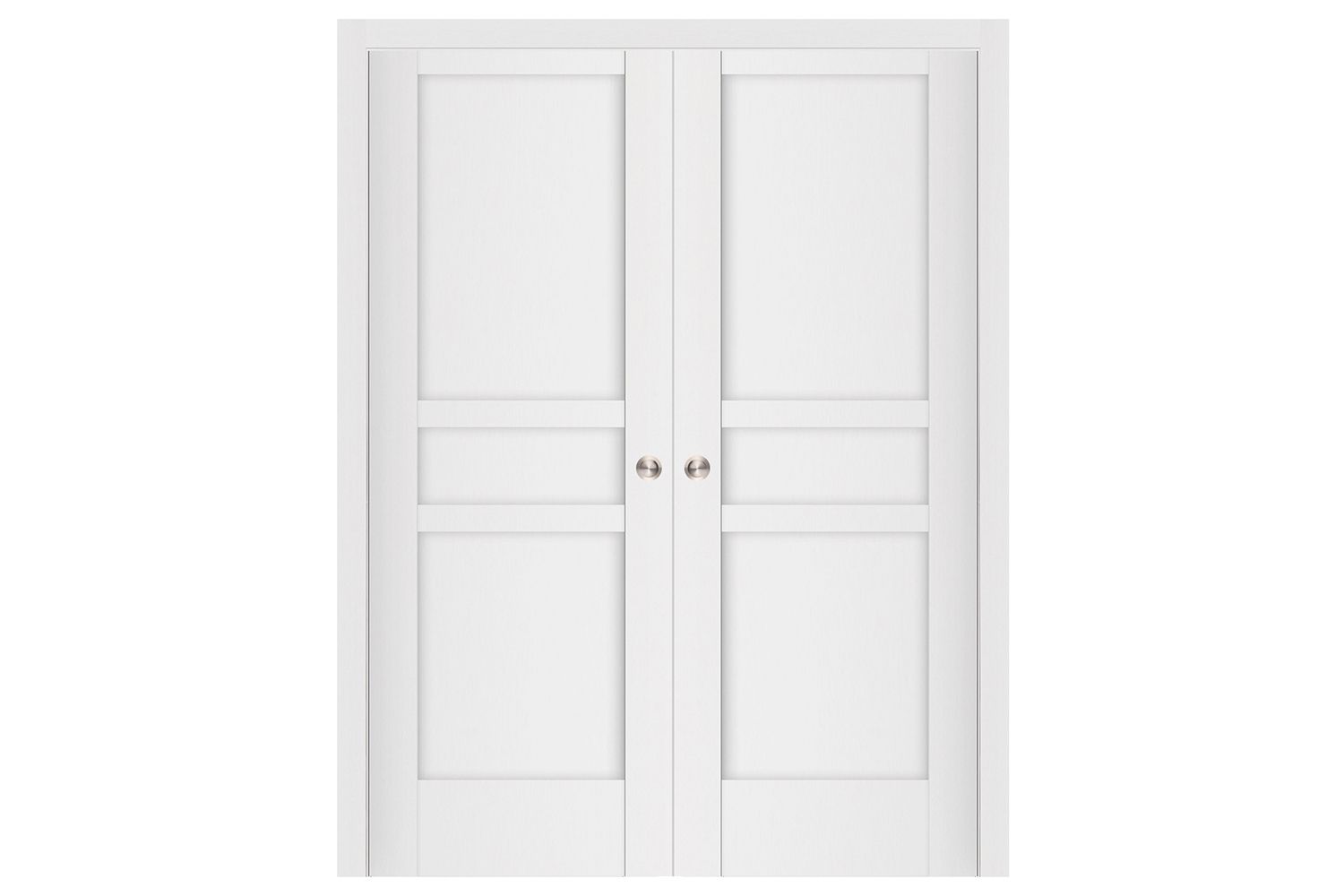 Nova Stile 057 Soft White Laminated Modern Interior Door