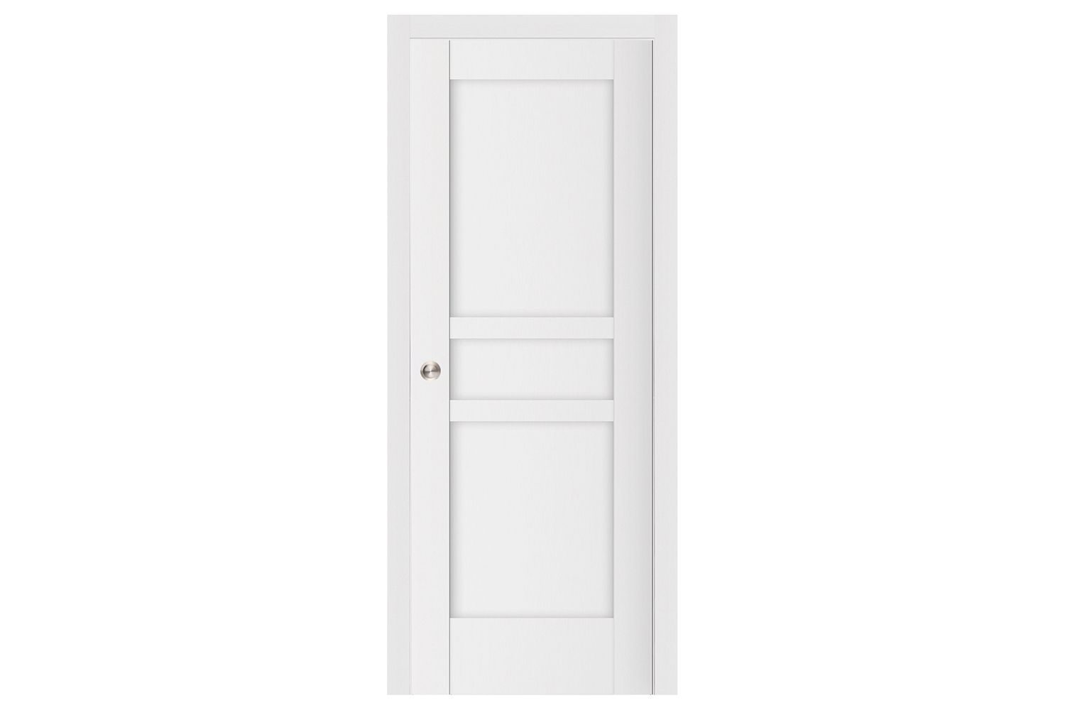 Nova Stile 058 Soft White Laminated Modern Interior Door