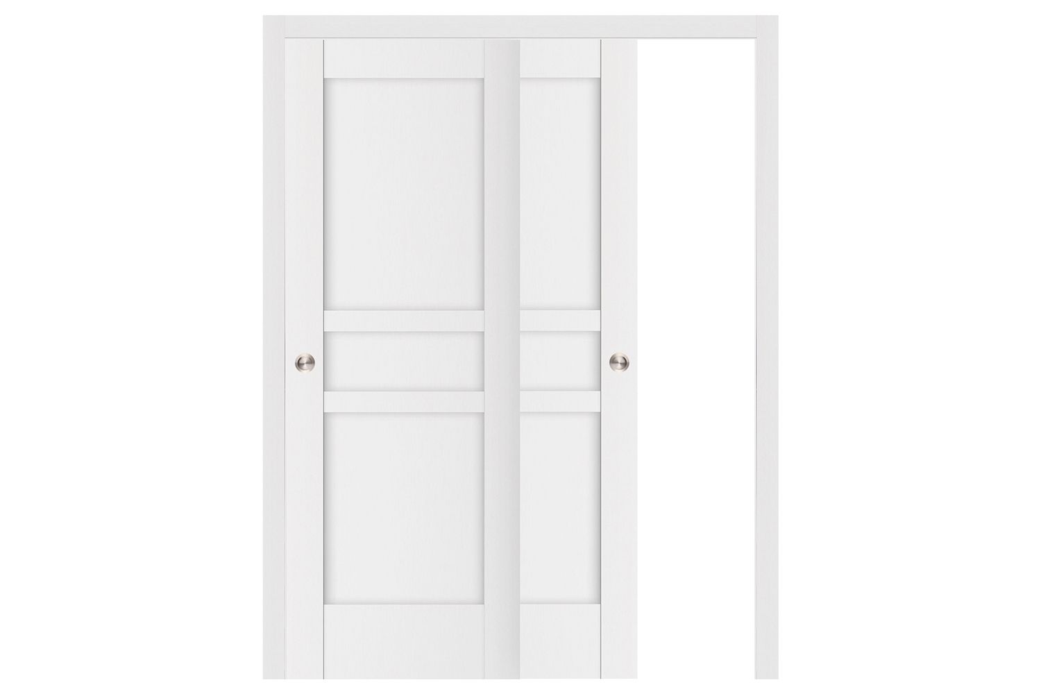 Nova Stile 058 Soft White Laminated Modern Interior Door