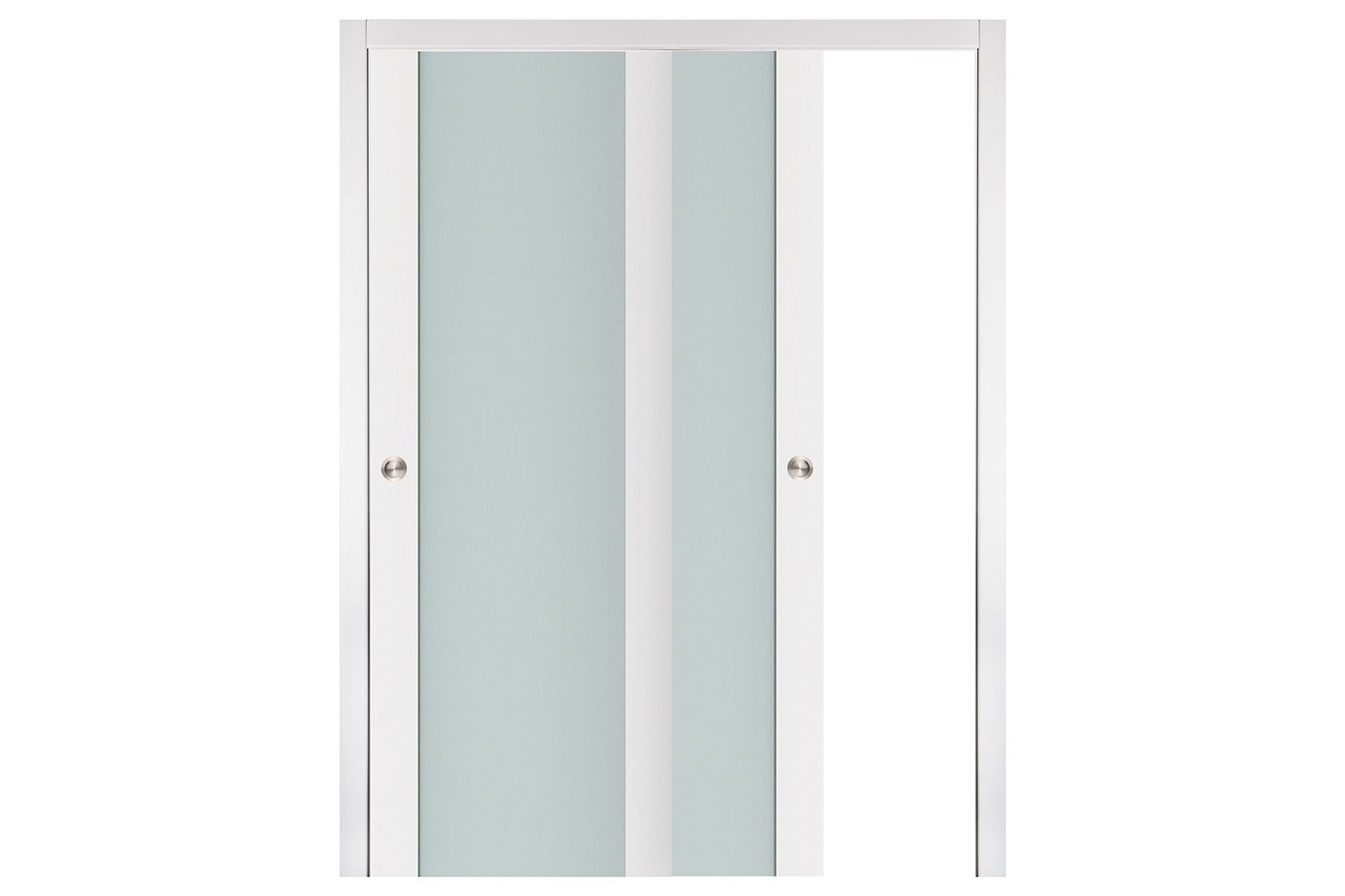 Nova Triplex 001 Soft White Laminated Modern Interior Door